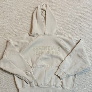 Fear of God Essentials Light Beige Hoodie